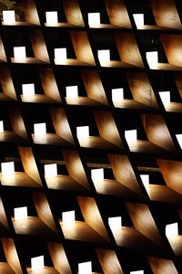Preview wallpaper architecture, construction, wood, light, dark