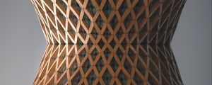 Preview wallpaper architecture, design, wooden, rhombus