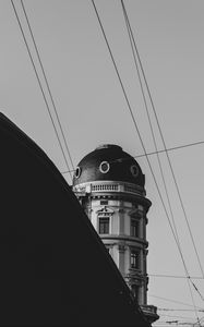 Preview wallpaper architecture, dome, bw, building