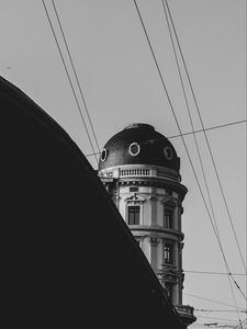 Preview wallpaper architecture, dome, bw, building