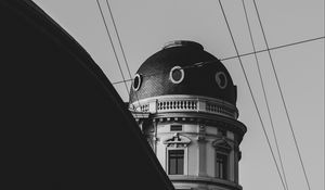 Preview wallpaper architecture, dome, bw, building