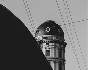 Preview wallpaper architecture, dome, bw, building