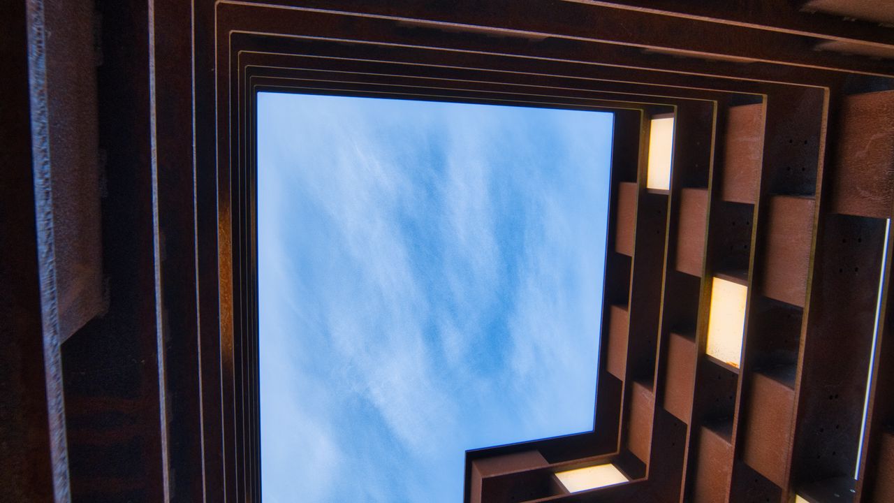 Wallpaper architecture, geometry, perspective, city, bottom view