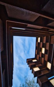 Preview wallpaper architecture, geometry, perspective, city, bottom view