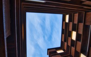 Preview wallpaper architecture, geometry, perspective, city, bottom view