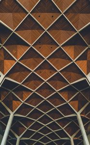 Preview wallpaper architecture, interior, grid, symmetry, lines, design