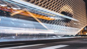 Preview wallpaper architecture, long exposure, road, night