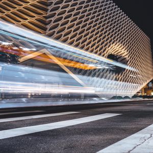 Preview wallpaper architecture, long exposure, road, night