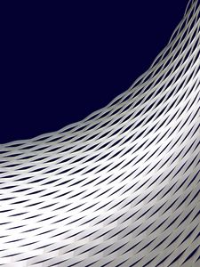 Preview wallpaper architecture, minimalism, white, wavy