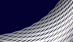 Preview wallpaper architecture, minimalism, white, wavy