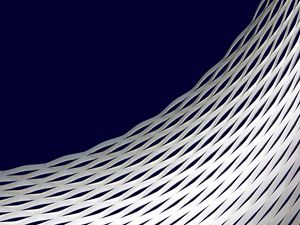 Preview wallpaper architecture, minimalism, white, wavy