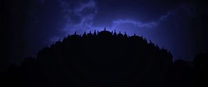 Preview wallpaper architecture, night, sky, domes, india