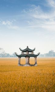 Preview wallpaper architecture, pagoda, structure, field