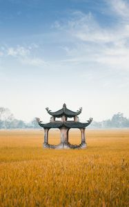 Preview wallpaper architecture, pagoda, structure, field