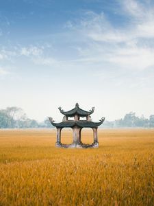 Preview wallpaper architecture, pagoda, structure, field