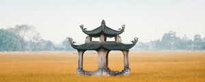 Preview wallpaper architecture, pagoda, structure, field