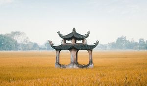 Preview wallpaper architecture, pagoda, structure, field