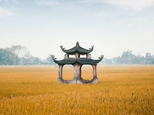 Preview wallpaper architecture, pagoda, structure, field