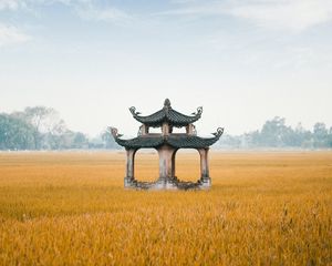 Preview wallpaper architecture, pagoda, structure, field