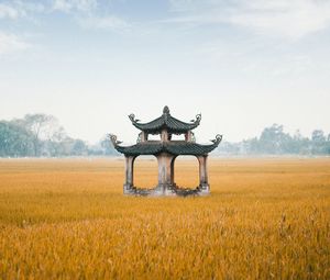 Preview wallpaper architecture, pagoda, structure, field