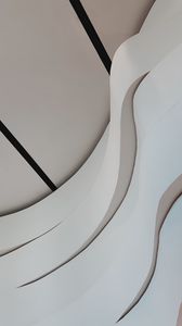 Preview wallpaper architecture, panels, white, wavy, form
