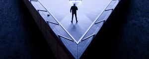 Preview wallpaper architecture, person, lighting, structure