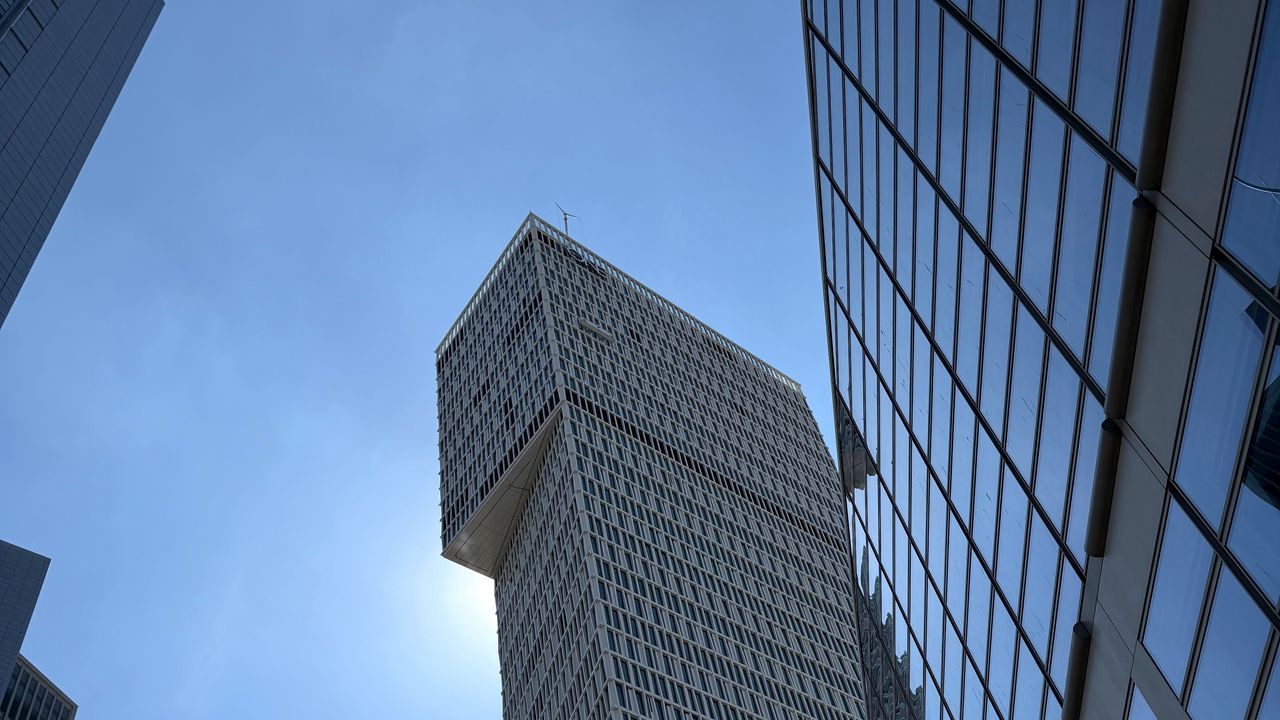 Wallpaper architecture, skyscraper, building, windows, sky