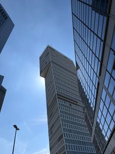 Preview wallpaper architecture, skyscraper, building, windows, sky