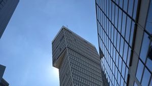 Preview wallpaper architecture, skyscraper, building, windows, sky