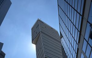 Preview wallpaper architecture, skyscraper, building, windows, sky