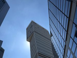 Preview wallpaper architecture, skyscraper, building, windows, sky