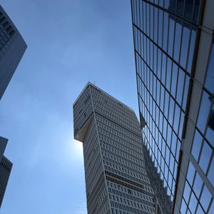 Preview wallpaper architecture, skyscraper, building, windows, sky