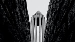 Preview wallpaper architecture, stairs, bw
