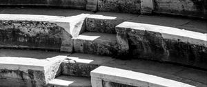 Preview wallpaper architecture, steps, antiquity, black and white, stone