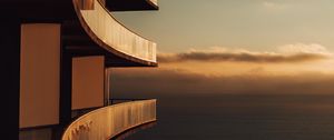 Preview wallpaper architecture, sunset, skyline, building