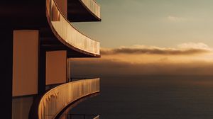 Preview wallpaper architecture, sunset, skyline, building