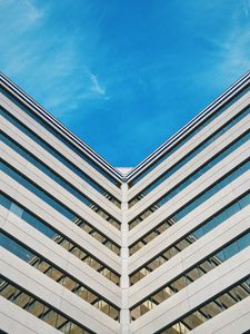 Preview wallpaper architecture, symmetry, minimalism, building, sky