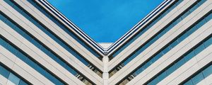 Preview wallpaper architecture, symmetry, minimalism, building, sky