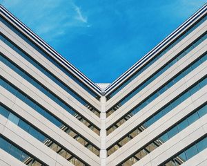 Preview wallpaper architecture, symmetry, minimalism, building, sky