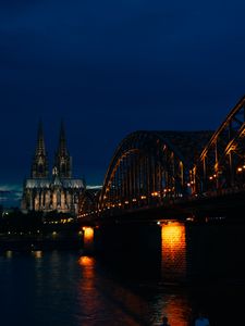 Preview wallpaper architecture, tower, bridge, building, water