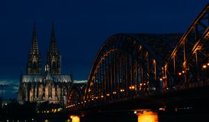 Preview wallpaper architecture, tower, bridge, building, water
