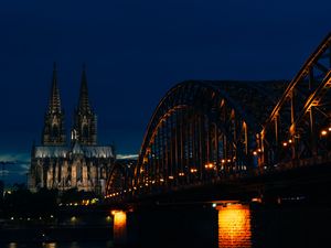 Preview wallpaper architecture, tower, bridge, building, water