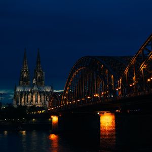 Preview wallpaper architecture, tower, bridge, building, water