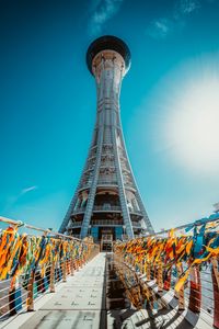 Preview wallpaper architecture, tower, building, ribbons, colorful