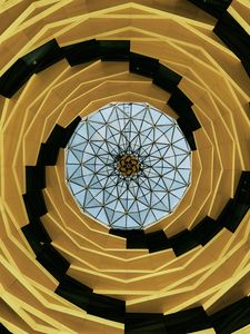 Preview wallpaper architecture, yellow, black, abstraction