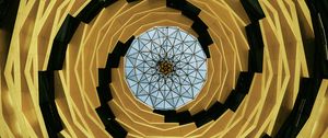 Preview wallpaper architecture, yellow, black, abstraction