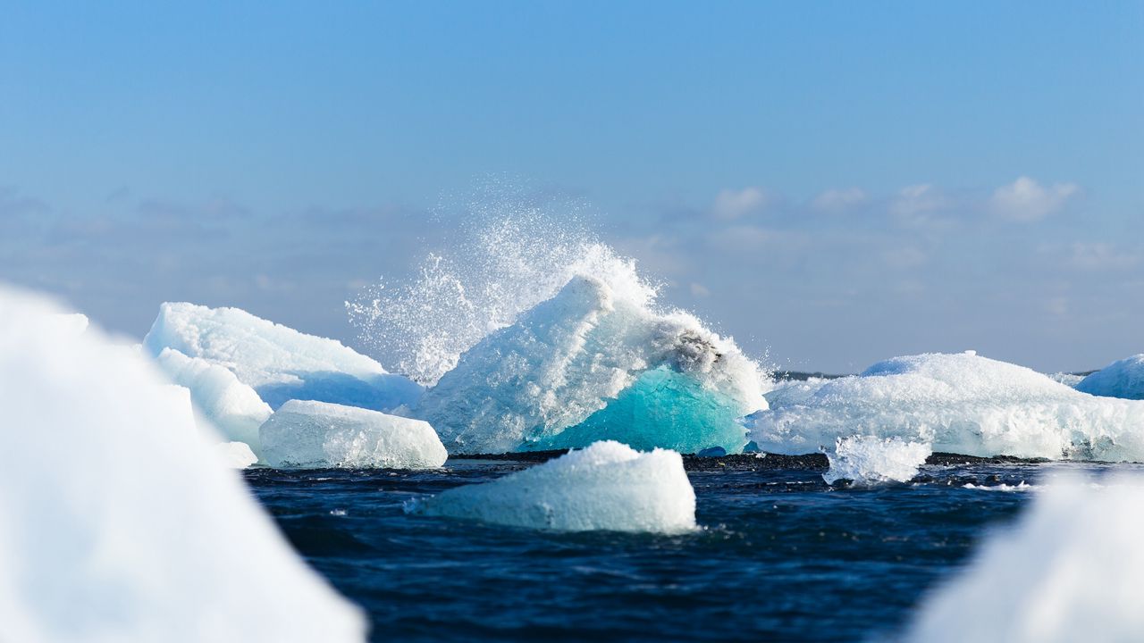 Wallpaper arctic, ice, iceberg, snow