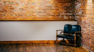 Preview wallpaper armchair, wall, brick, furniture