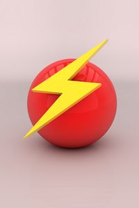 Preview wallpaper arrow, mark, ball, background, bright, color