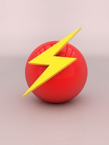 Preview wallpaper arrow, mark, ball, background, bright, color